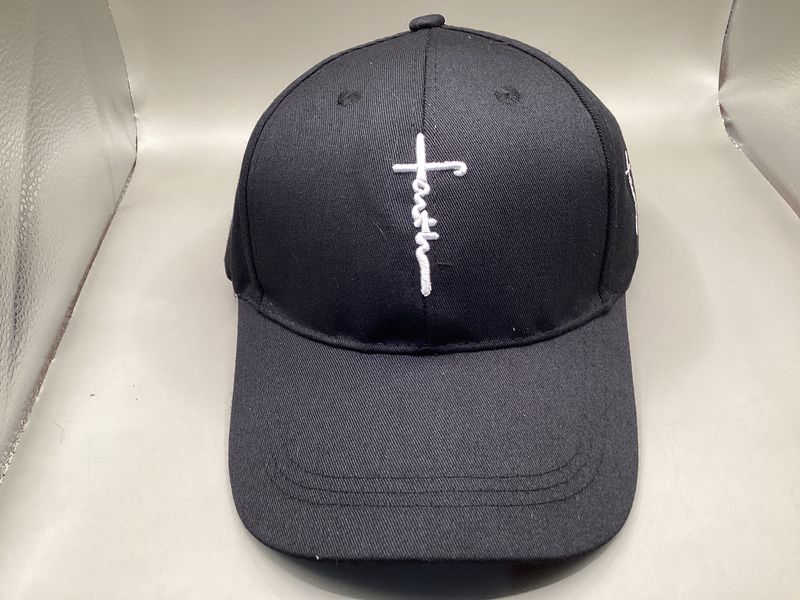 Cross and Faith Embroidered Adjustable Cap