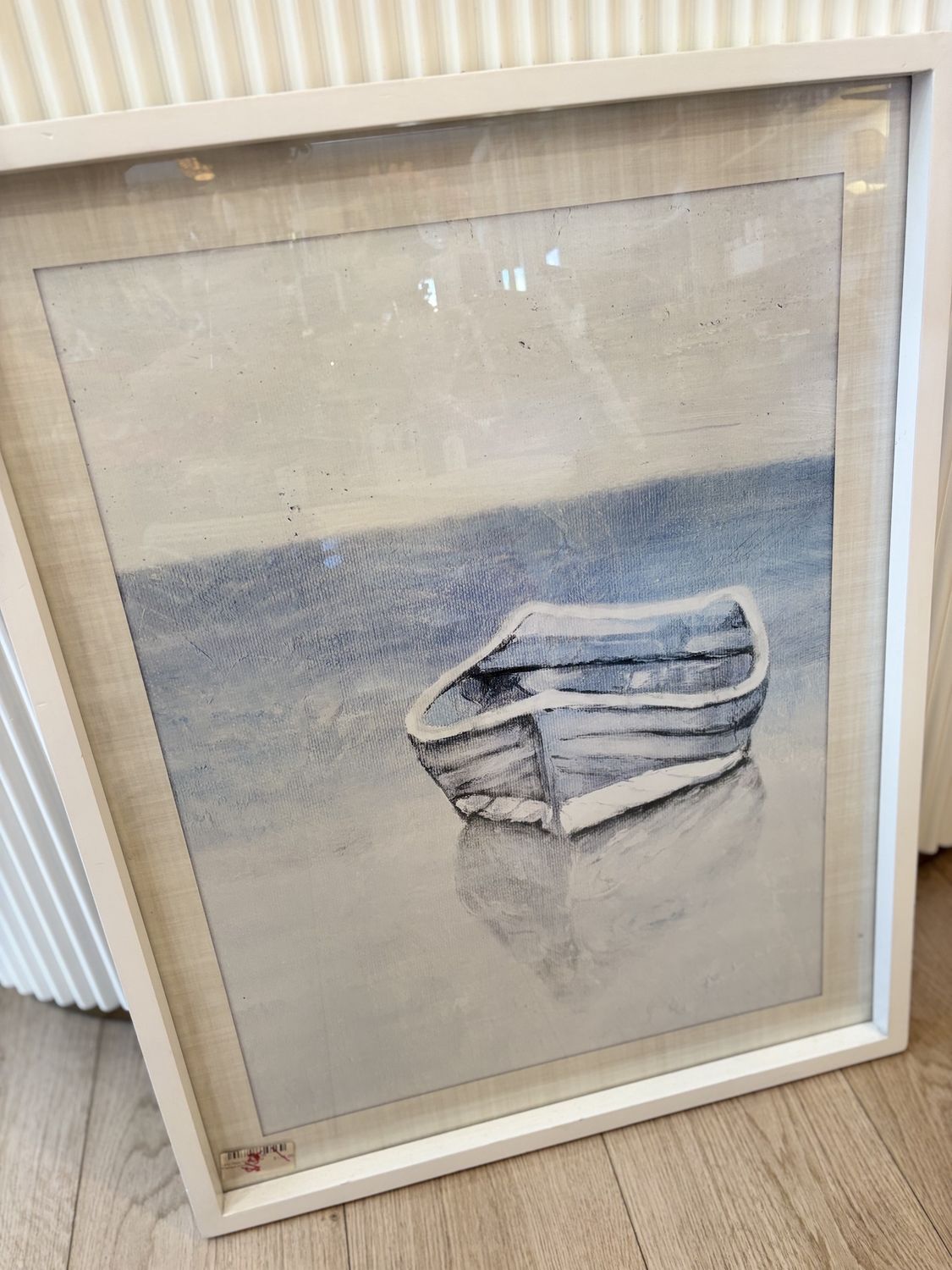 Lazy Days Timber Boat Framed Artwork