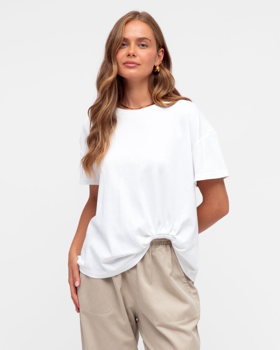 Easy Tuck Tee, Colour: White, Size: S