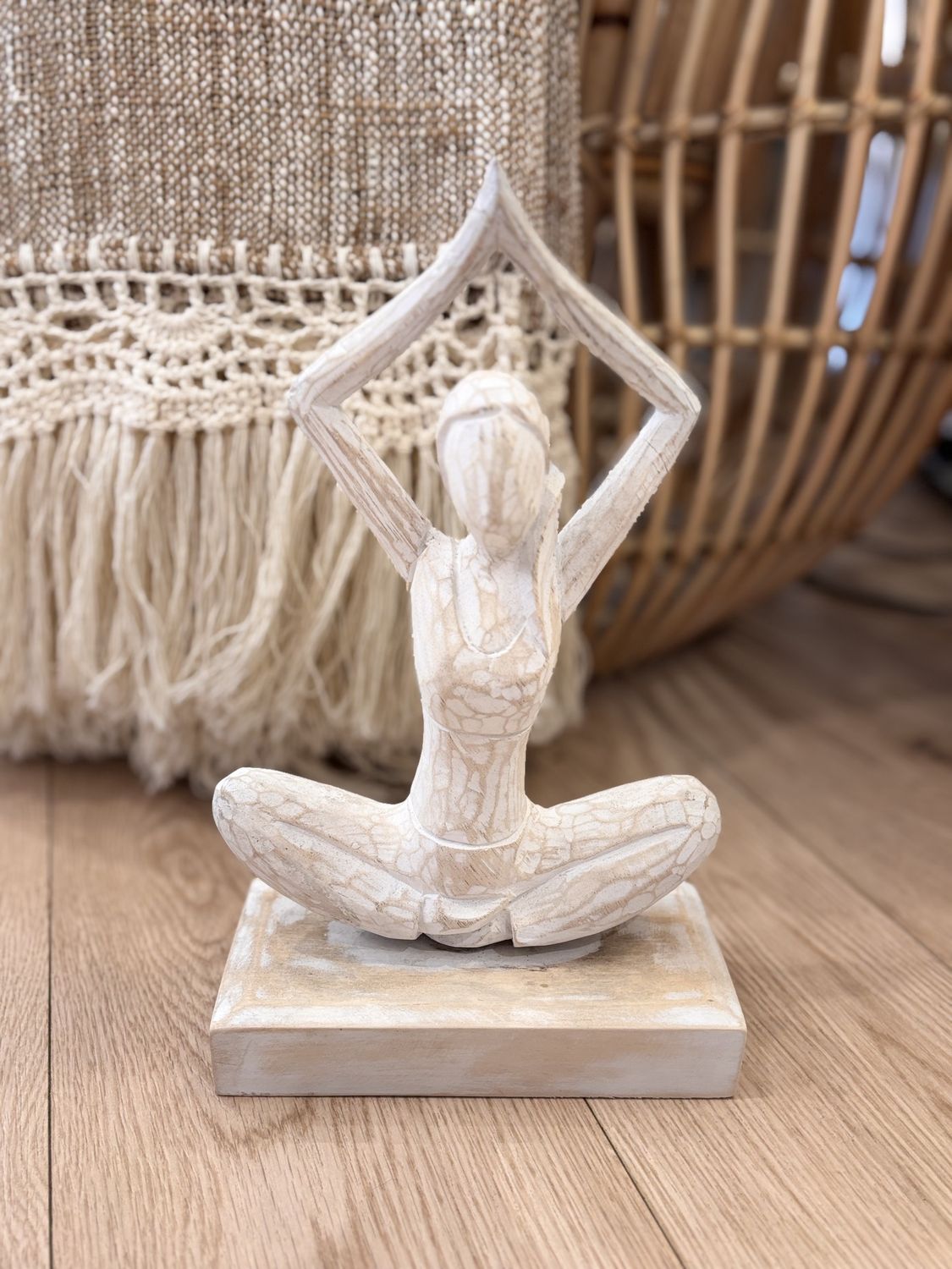 White Wash Yoga Lady