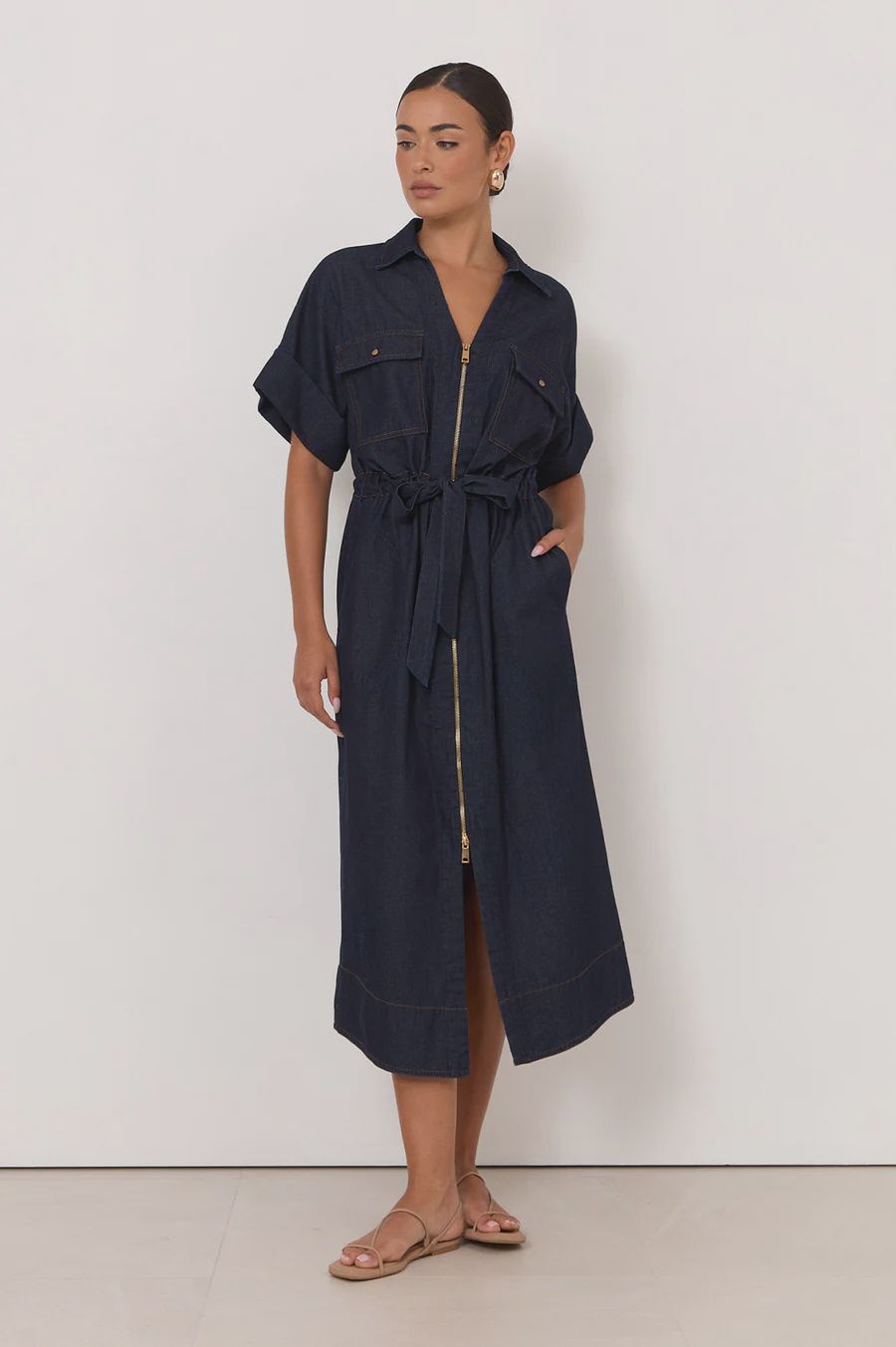 Theodore Lightweight Denim Dress