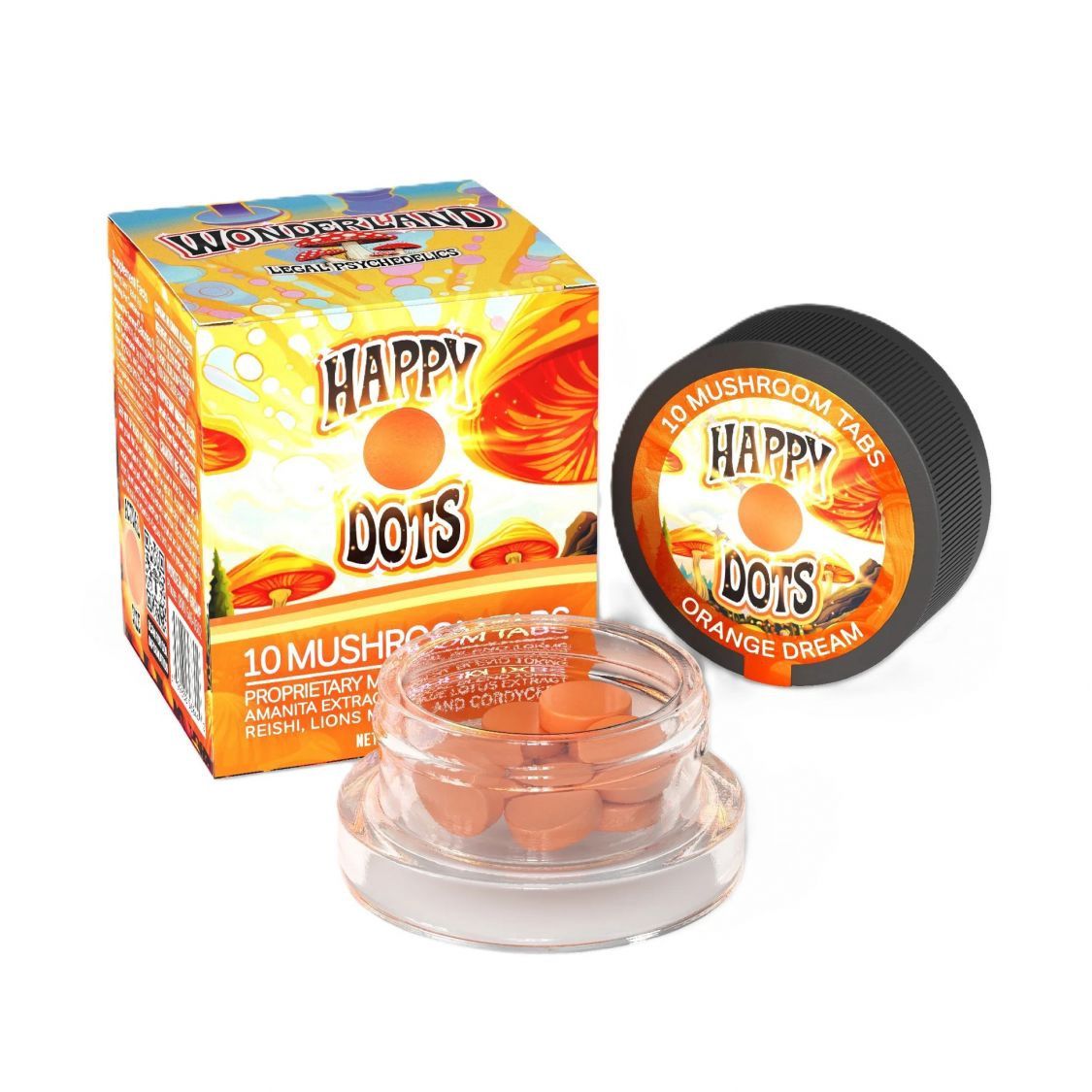 Orange Dream | Amanita Mushroom Tabs | 10 Tablets