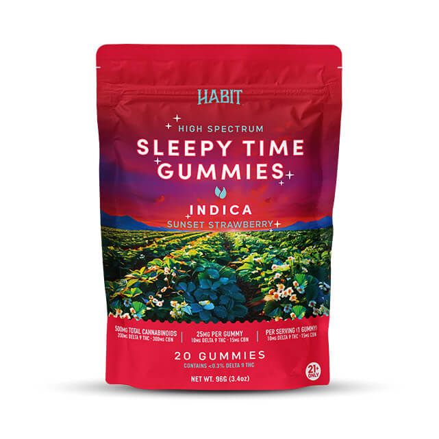 Sunset Strawberry Sleepy Time Gummies | 200mg THC + 300mg CBN - Indica (20pk)