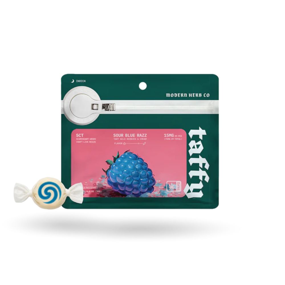 Sour Blue Razz Taffy 15mg THC - 5ct