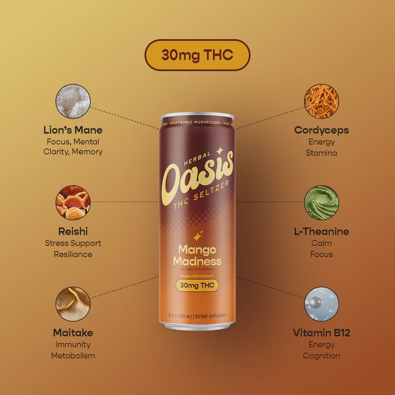 Oasis  Mango Madness - 30mg THC