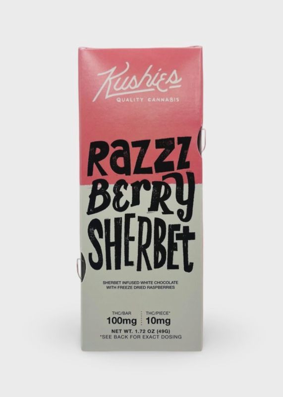 Razzberry Sherbet Chocolate - 100mg THC