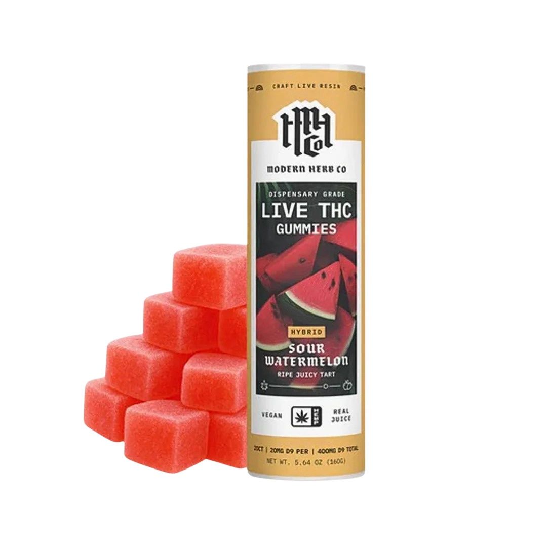Sour Watermelon Gummies - 400mg THC