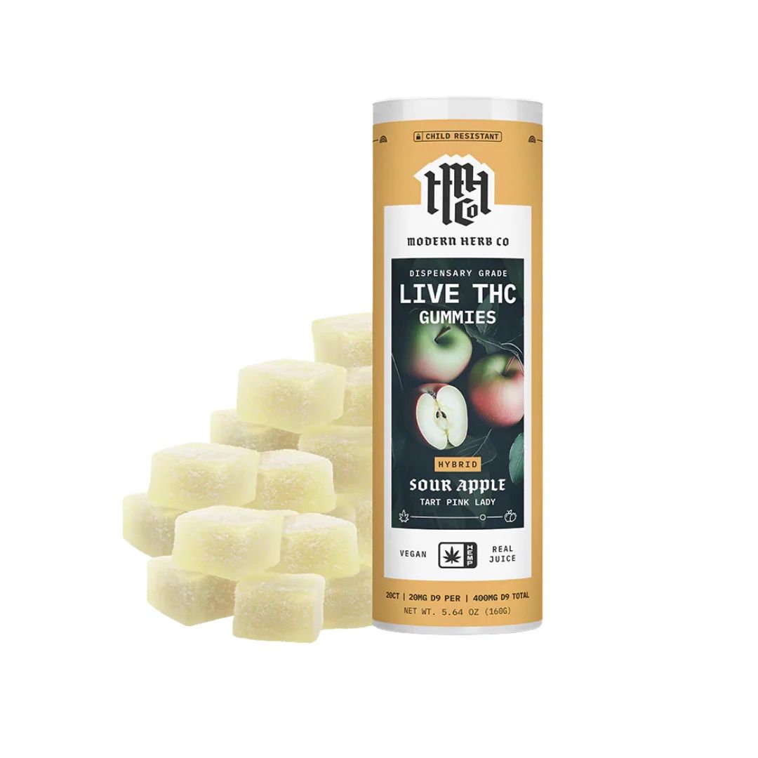 Sour Apple Gummies - 400mg THC