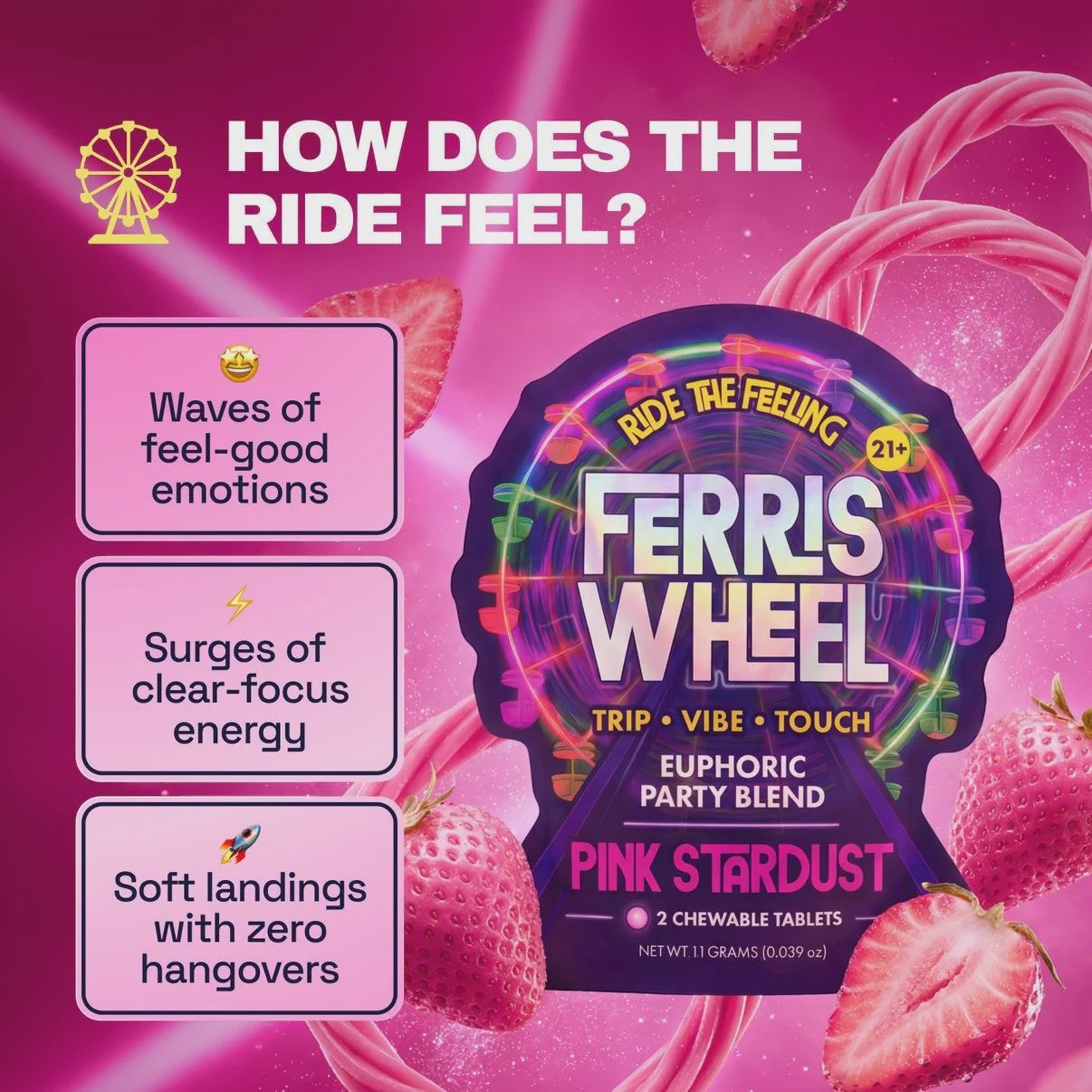 Pink Stardust Party Blend Tablets