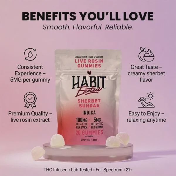 Sherbet Sundae Live Rosin Gummies