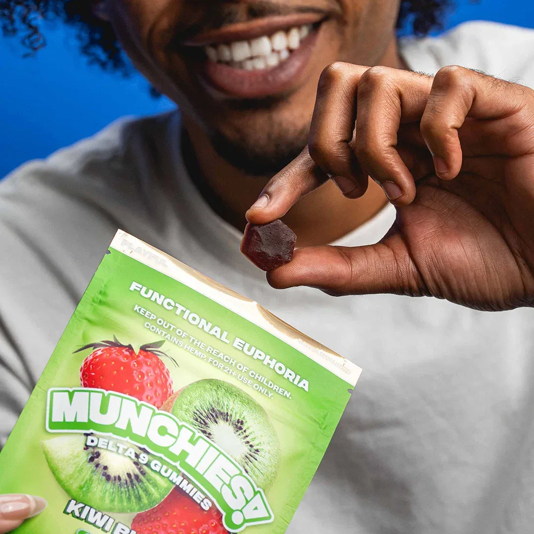 Kiwi Burst - Munchies THC Sativa Gummies (5pk)