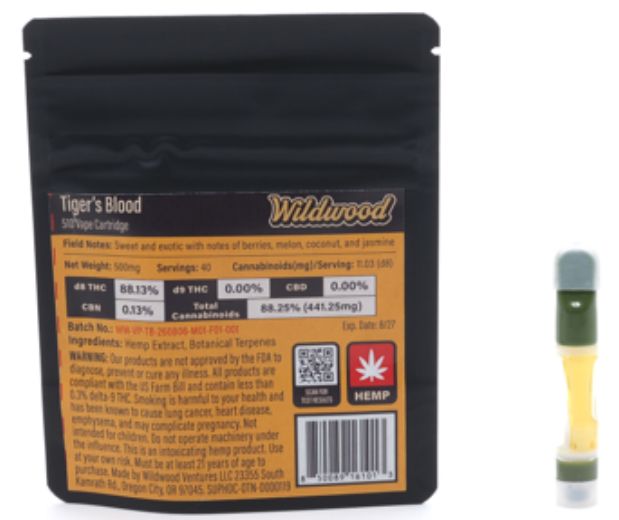 Tiger’s Blood - 0.5g THC Cartridge - Sativa