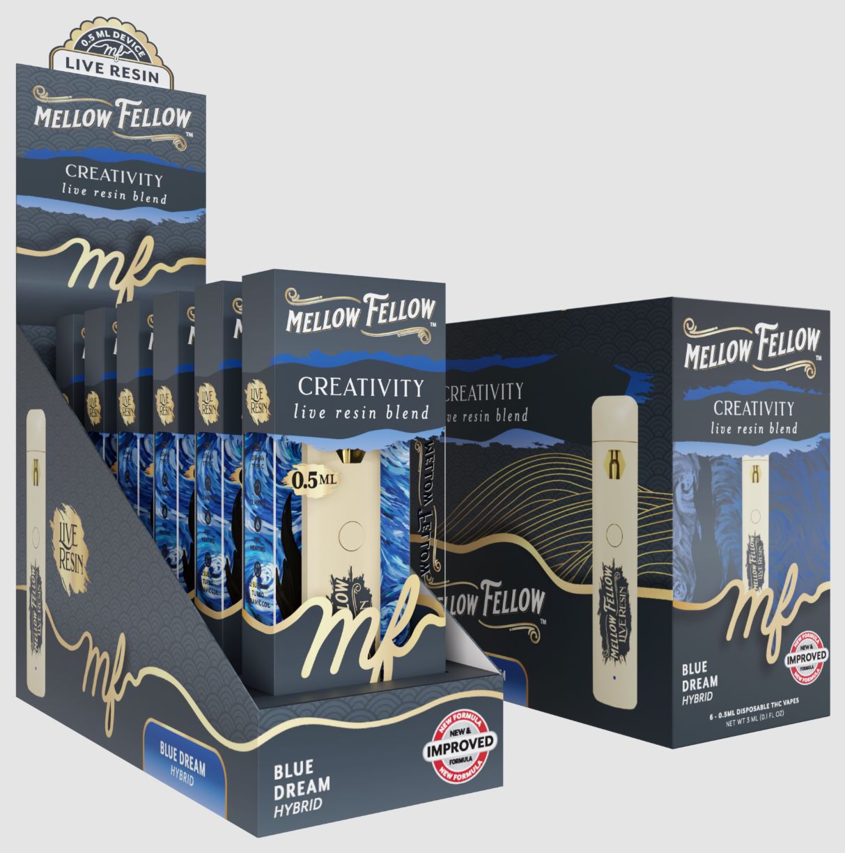 Blue Dream - Hybrid Live Resin Vape - 0.5g THC