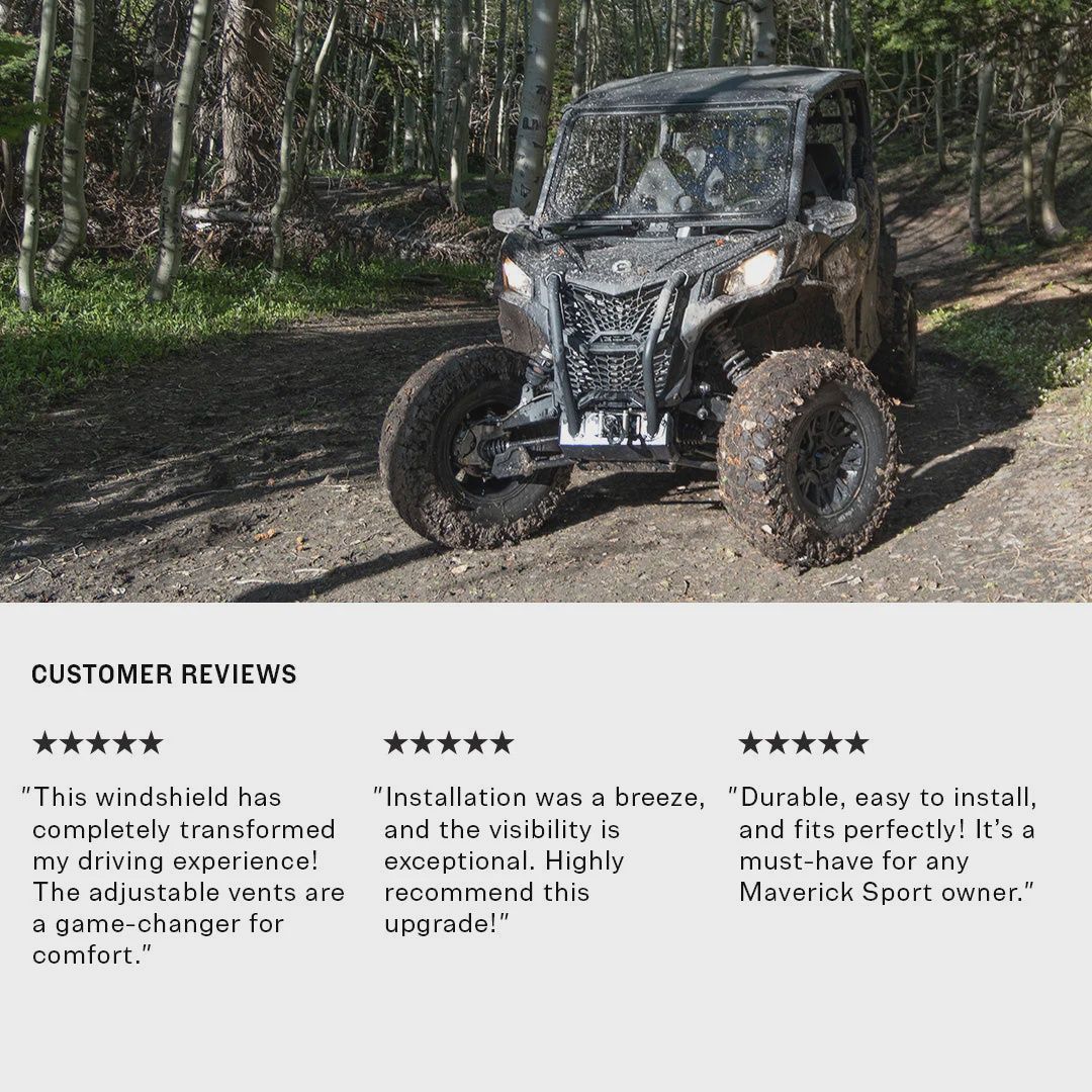 Can-Am Commander Vented Front Windshield