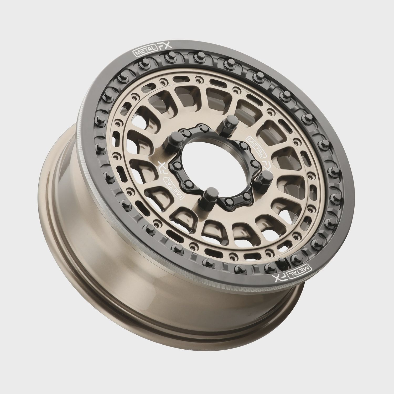 Hitman Beadlock | Bronze, SIZE | OFFSET | BOLT PATTERN | SKU#: 15x6 | +38mm/4.5+1.5 | 4x136/4x137 | 78102 (Can-Am / Honda)