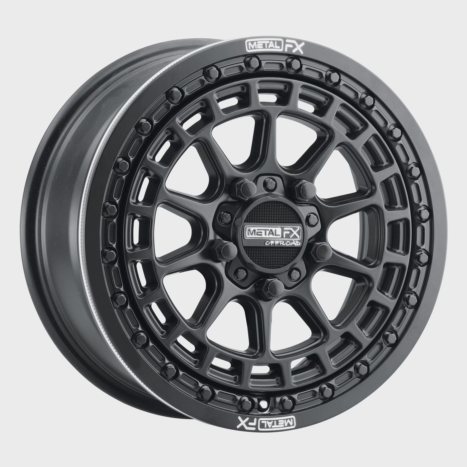 Outlaw R Beadlock | Satin Black, SIZE | OFFSET | BOLT PATTERN | SKU#: 15x7 | +61mm/6+1 | 5x4.5 | 78519 (Polaris 5-Lug Only)