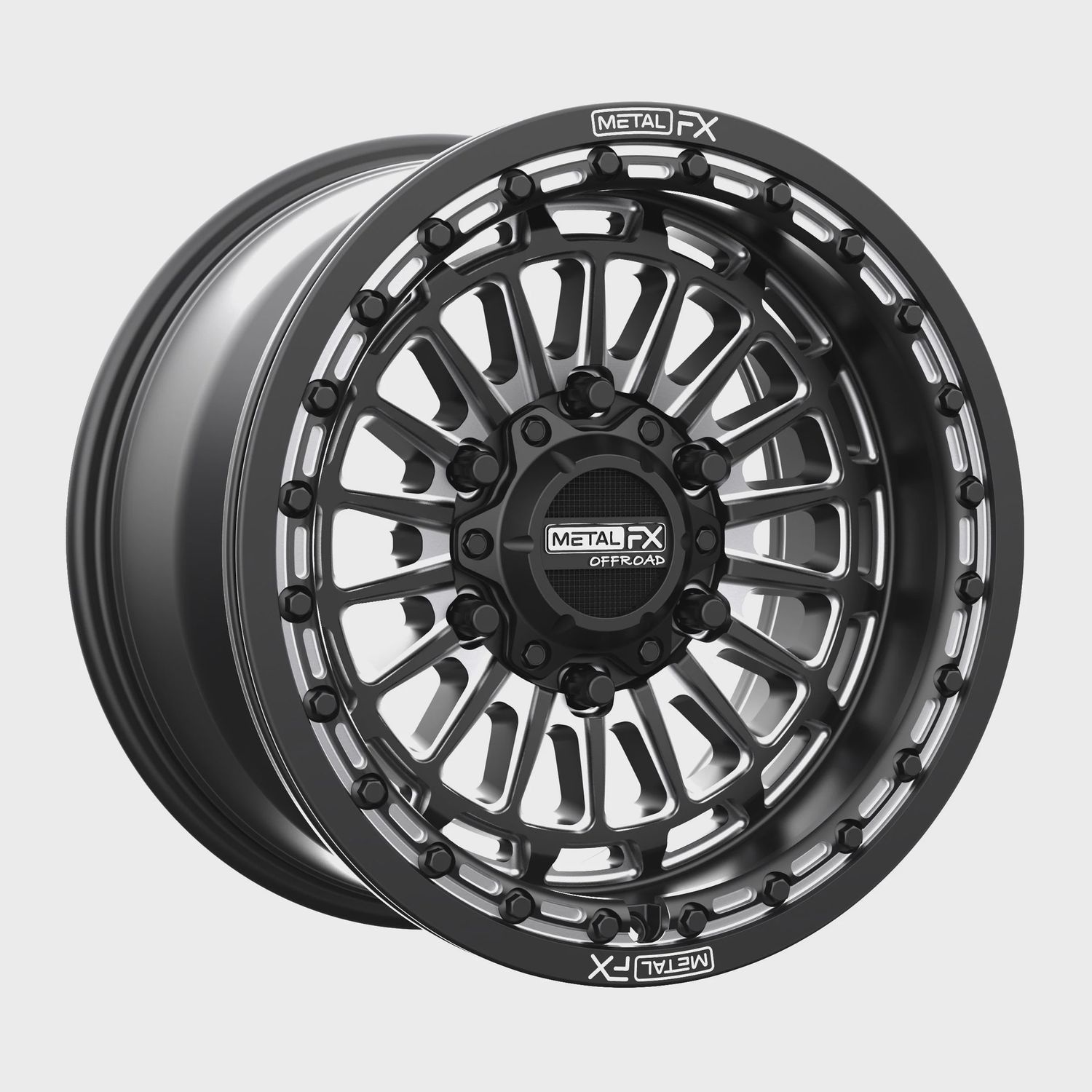 Delta 6R Beadlock | Satin Black Contrast Cut, SIZE | OFFSET | BOLT PATTERN | SKU#: 15x10 | +38mm/6.5+3.5 | 6x5.5 | 78343 (Maverick R)