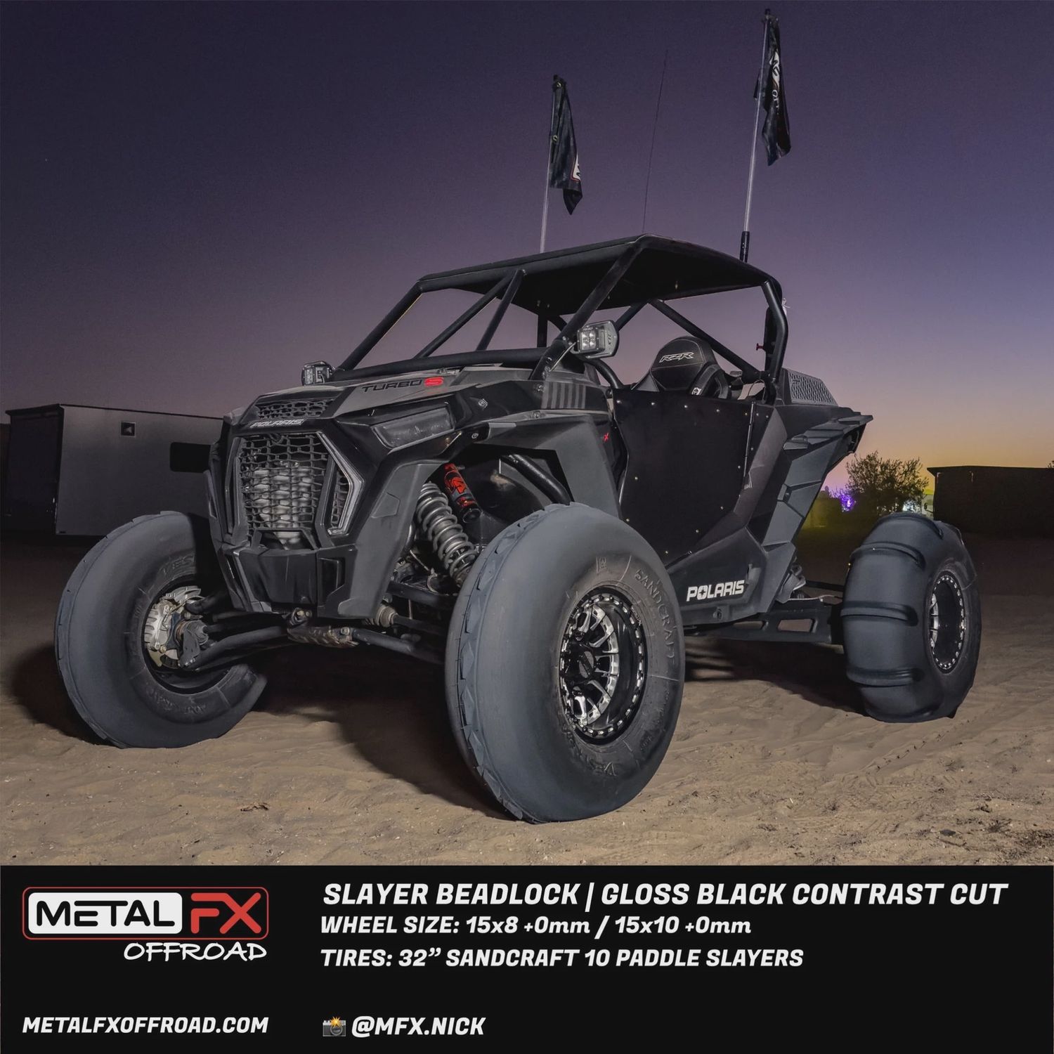 Slayer Beadlock | Gloss Black Contrast Cut