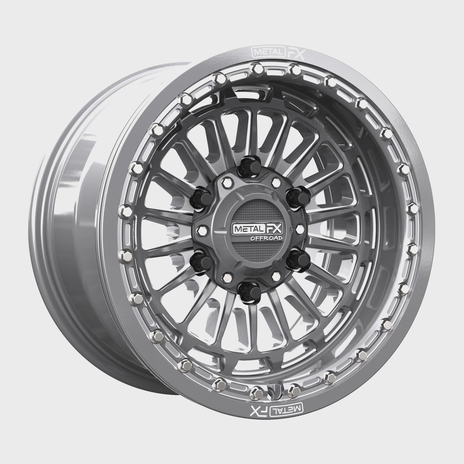 Delta 6R Beadlock | Gunmetal Contrast Cut, SIZE | OFFSET | BOLT PATTERN | SKU#: 15x10 | +38mm/6.5+3.5 | 6x5.5 | 78345 (Maverick R)