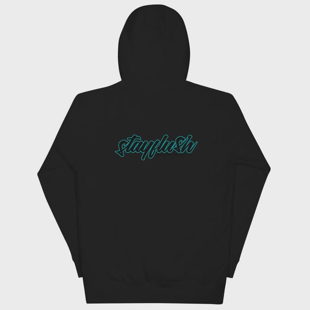 StayFlush Hoodie, Color: Black, Size: 2XL