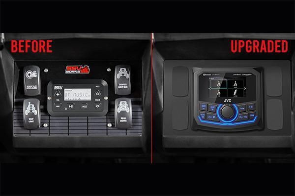 2014-2018 Polaris RZR 900 / 1000 JVC MR3 Media Receiver Plug-&amp;-Play Kit
