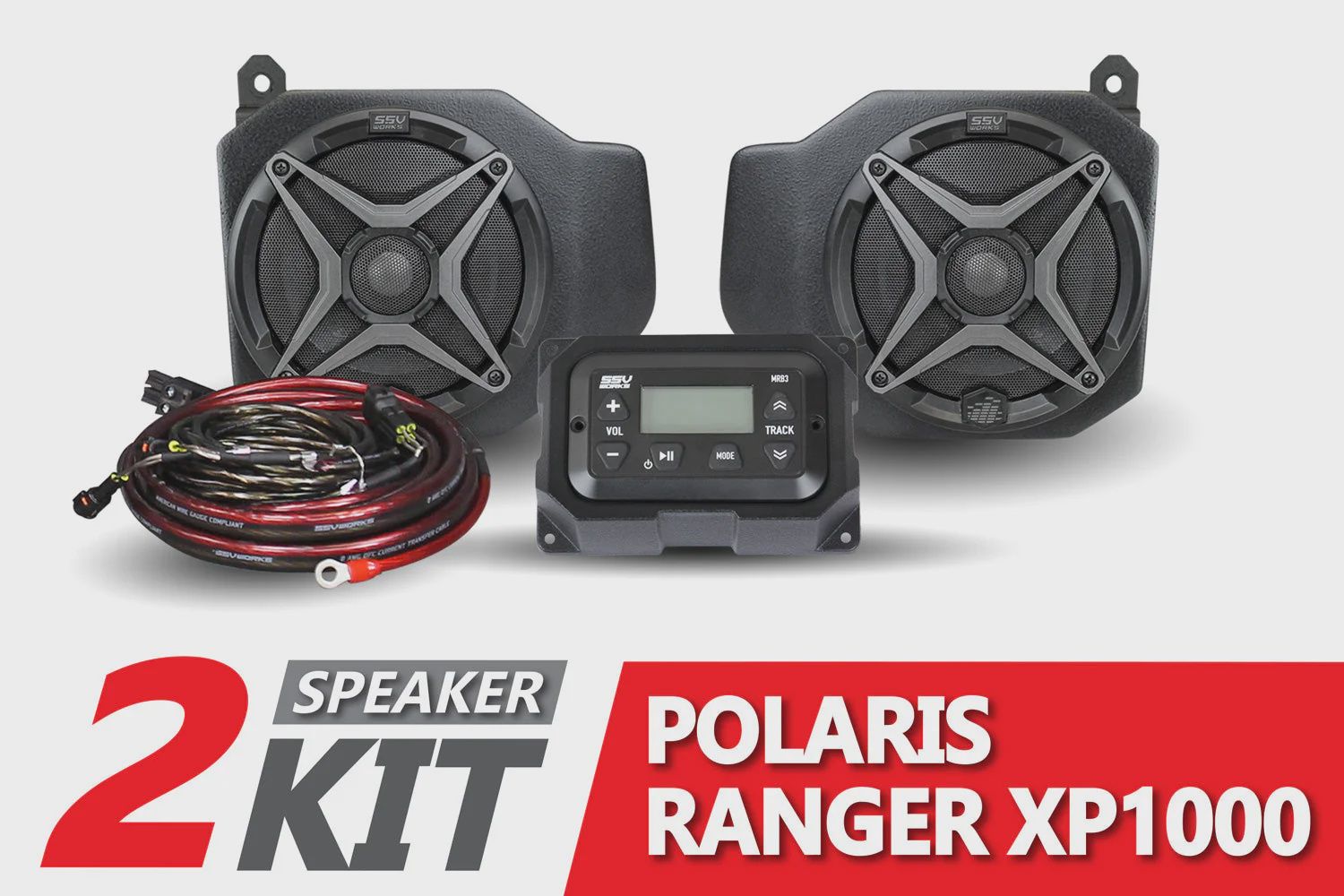 2018-2024 Polaris Ranger XP1000 2-Speaker SSV Works Audio System