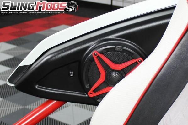 2015-2021 Polaris Slingshot Upper Side-Panel Speaker-Pods with 120watt 6.5&quot; Speakers