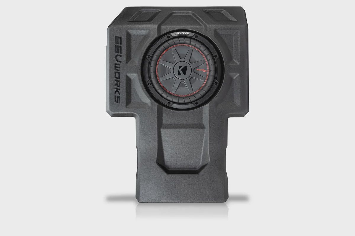 2020-2024 Kawasaki KRX1000 2-Seater 10in Subwoofer Enclosure, Subwoofer: Kicker Comp RT