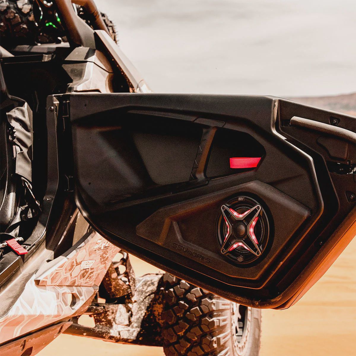 2024-2026 Can-Am® Maverick R 6.5&quot; Lower Door-Pocket Speaker-Pods