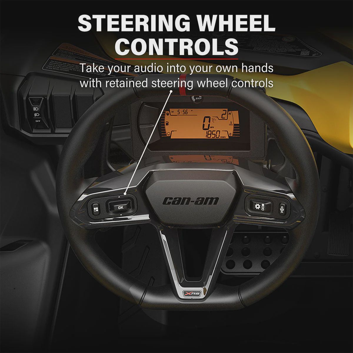 CanAm® Maverick R &amp; X3 BRP™ Touch Screen Front &amp; Rear Speaker RCA Output Harness