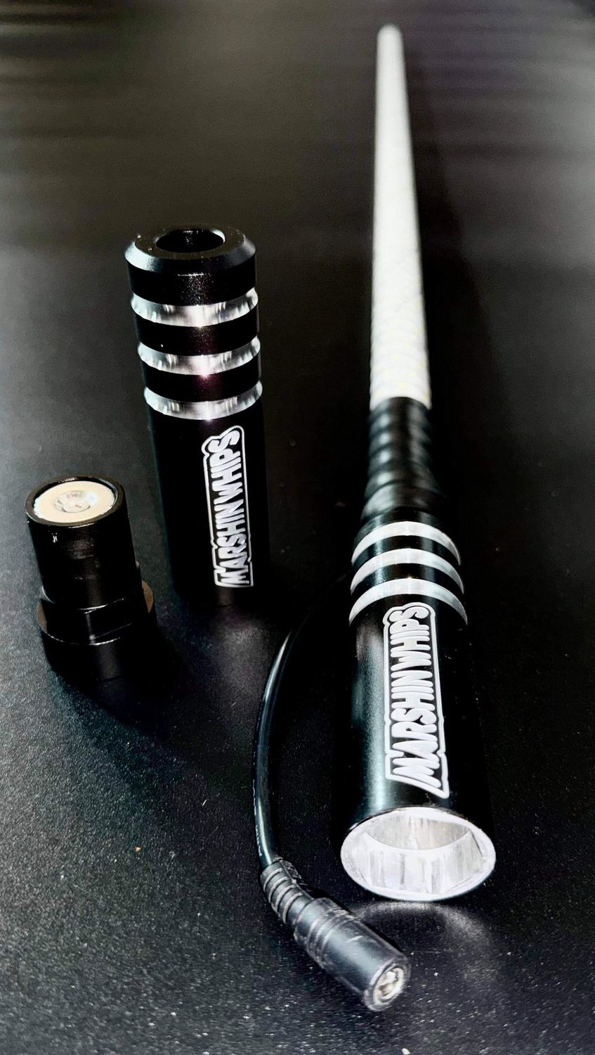 Game Changer LED Whip Set - Green, White &amp; Red, BASE COLOR: BLACK, Size: 2 FT