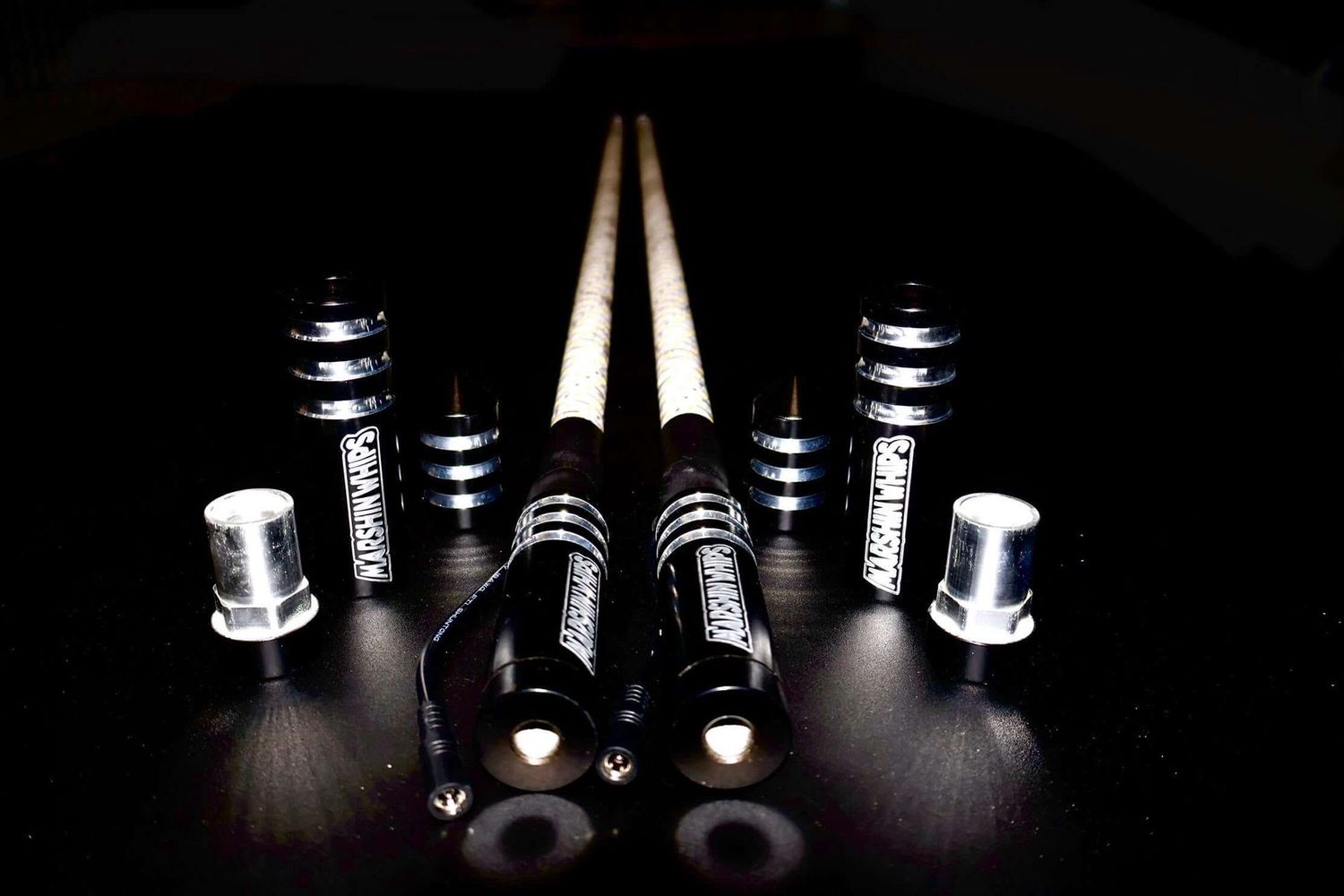 Game Changer LED Whip Set - Classic Black, LED COLOR: AMBER, Size: 2 FT