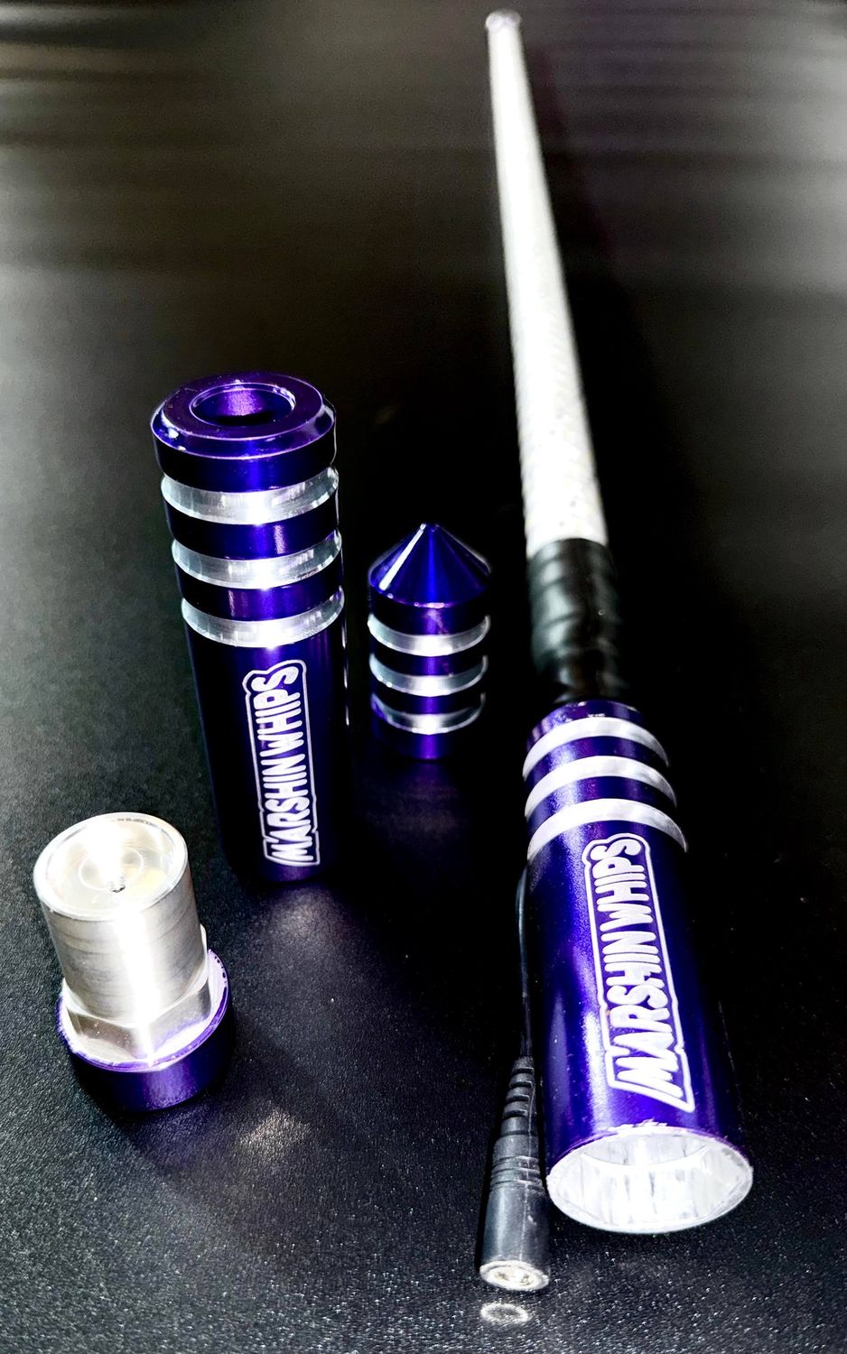 Game Changer LED Whip - Vibrant Purple Single, LED COLOR: AMBER, Size: 2 FT