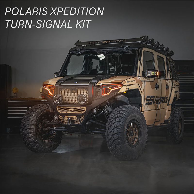 Turn-Signal Plug-&amp;-Play Kit | 2024-2026 Polaris Xpedition | Sequential Front LED Lights w/Taillight Integration