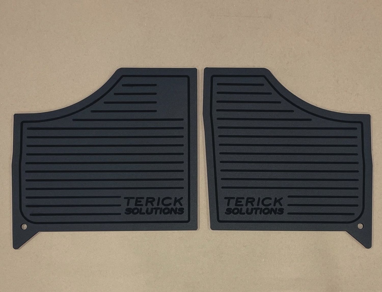 Polaris Ranger 570 Rubber Floor Mats, Model: 2 Door / 2 Seat 570
