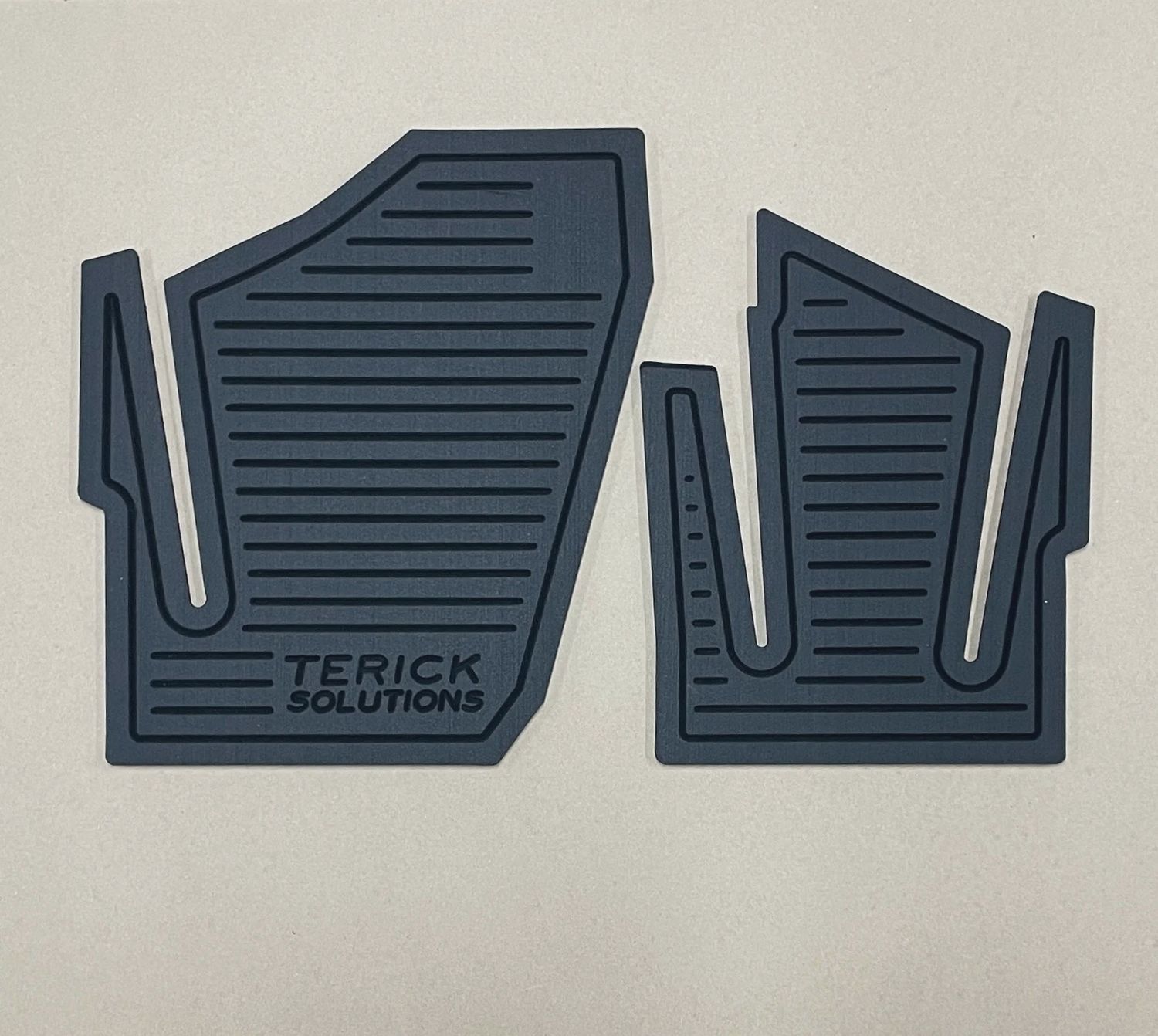 Polaris RZR XP 1000 Rubber Floor Mats, Model: 2 Door