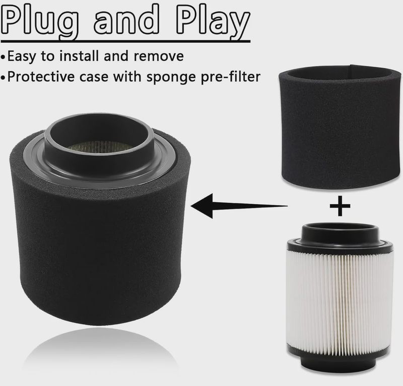 Polaris cabin air filter w/ washable foam