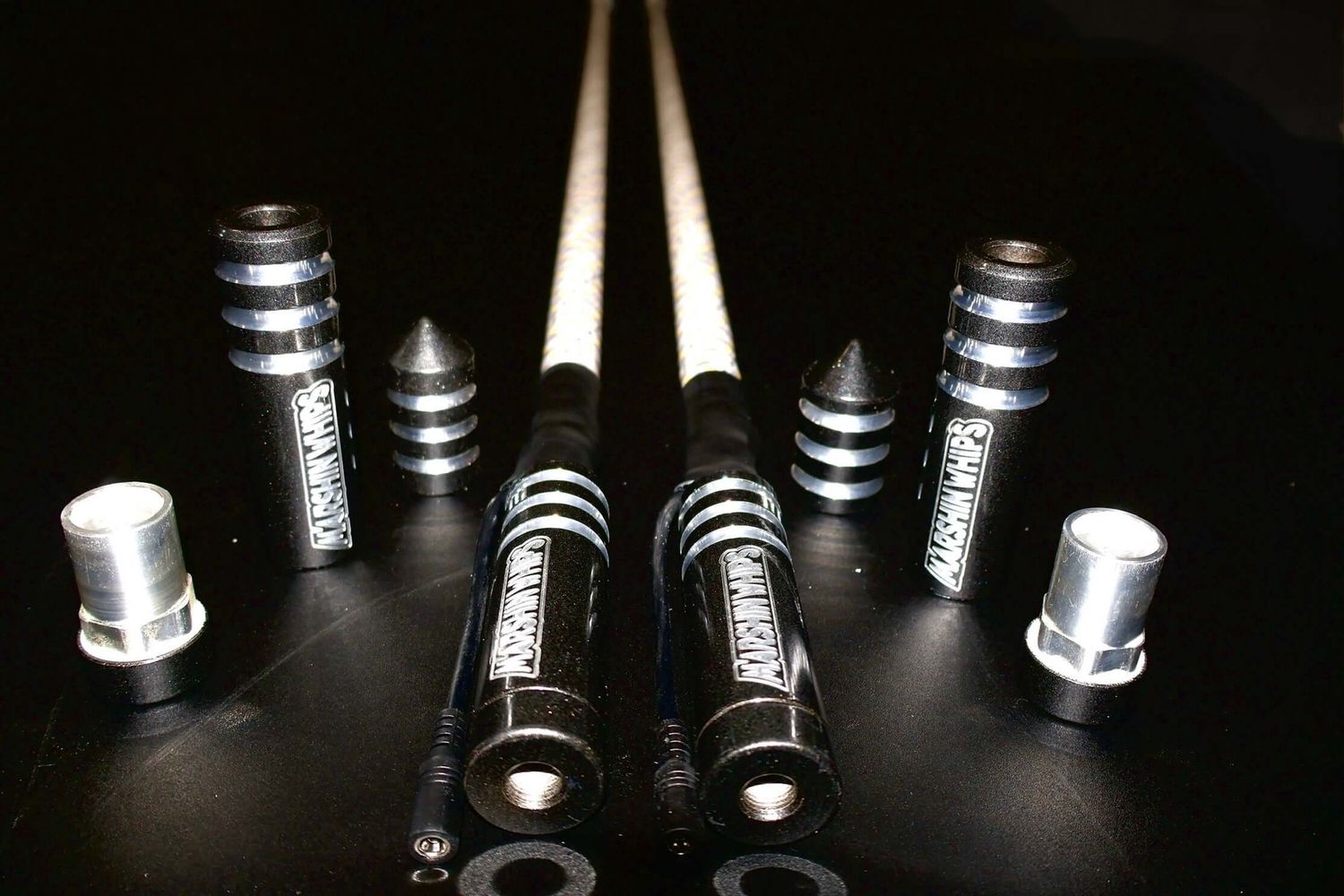 Game Changer LED Whip Set - Crystal Grey, LED COLOR: AMBER, Size: 2 FT