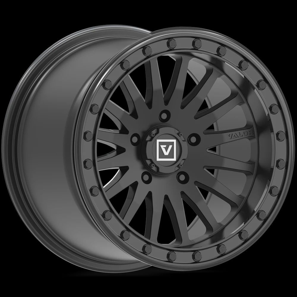V06 Satin Black UTV Beadlock, BOLT PATTERN: 5x114.3 (5x4.5), Offset: '+25mm (6+4), Size: 15x10