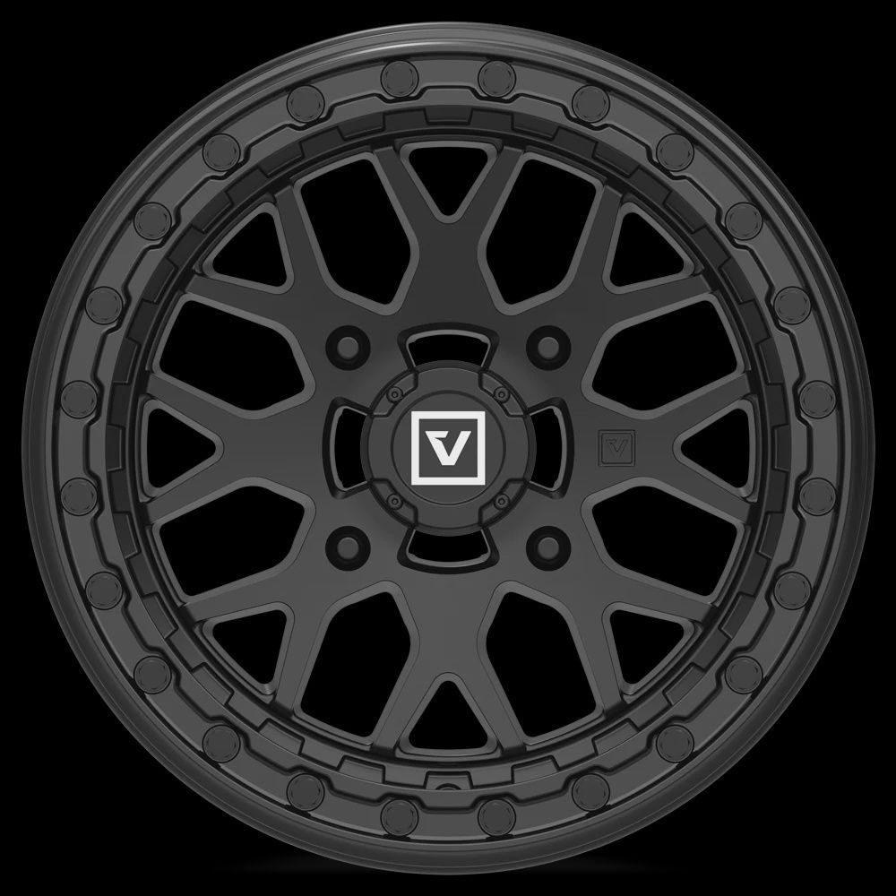 V07 Satin Black UTV Beadlock