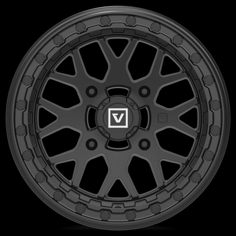 V07 Satin Black UTV Beadlock