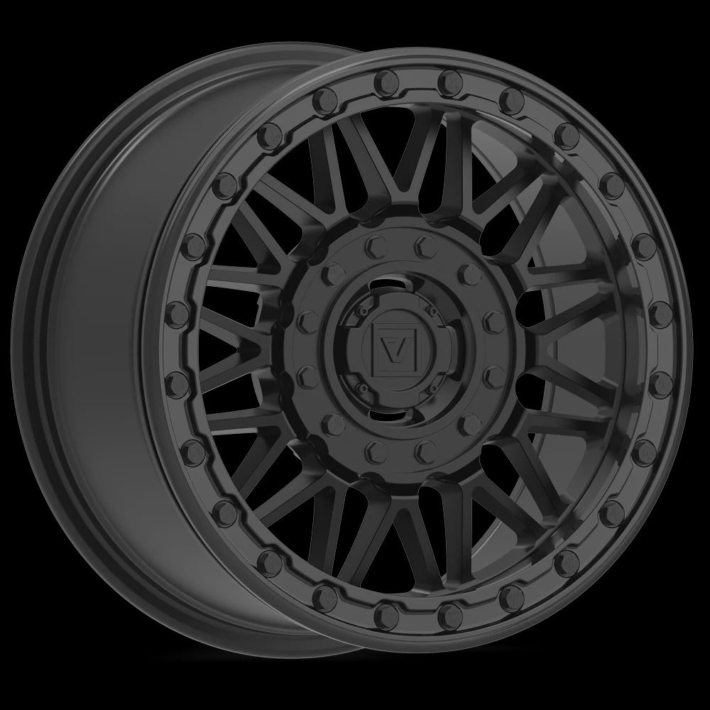V08 Satin Black UTV Beadlock, BOLT PATTERN: Dual Drill: 4x137/4x156, Offset: '+30mm (5+2), Size: 15x7