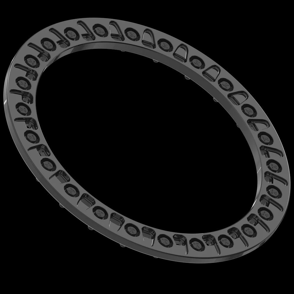 VBR30 UTV Beadlock Ring GB, Finish: Gloss Black, Size: 15 Inch