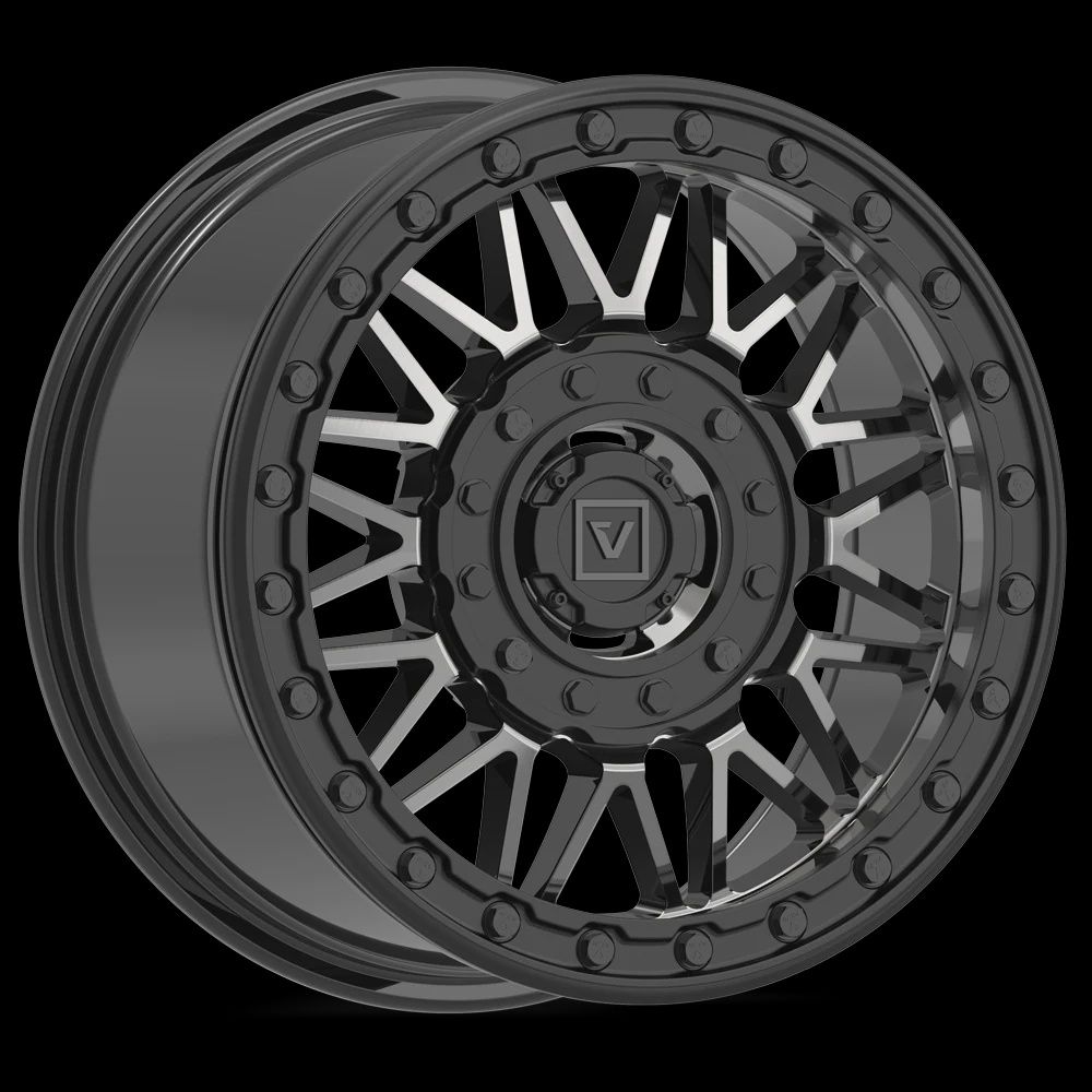 V08 Dark Tint UTV Beadlock, BOLT PATTERN: Dual Drill: 4x137/4x156, Offset: '+30mm (5+2), Size: 15x7
