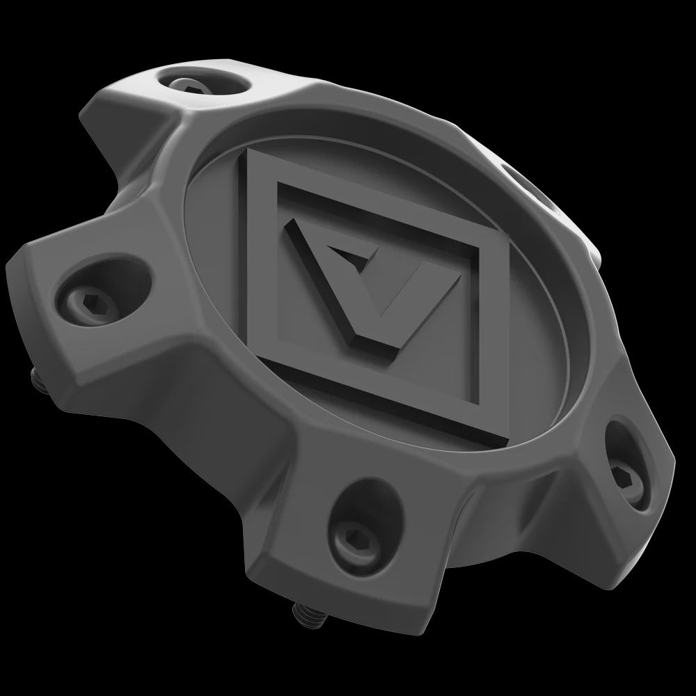 VCAP2 Satin Black, Cap Finish: Satin Black, Cap Material: ABS Plastic, Logo Finish: Satin Black