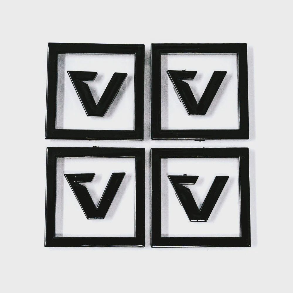 Cap Logo Kit, Cap Style: VCAP1, Finish: Gloss Black