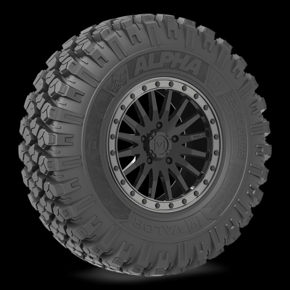 Alpha on 15x8 V06 GB, Alpha UTV Tire (Durometer Rating): 65 (H1), Alpha UTV Tire (Size): 32x10.00R15