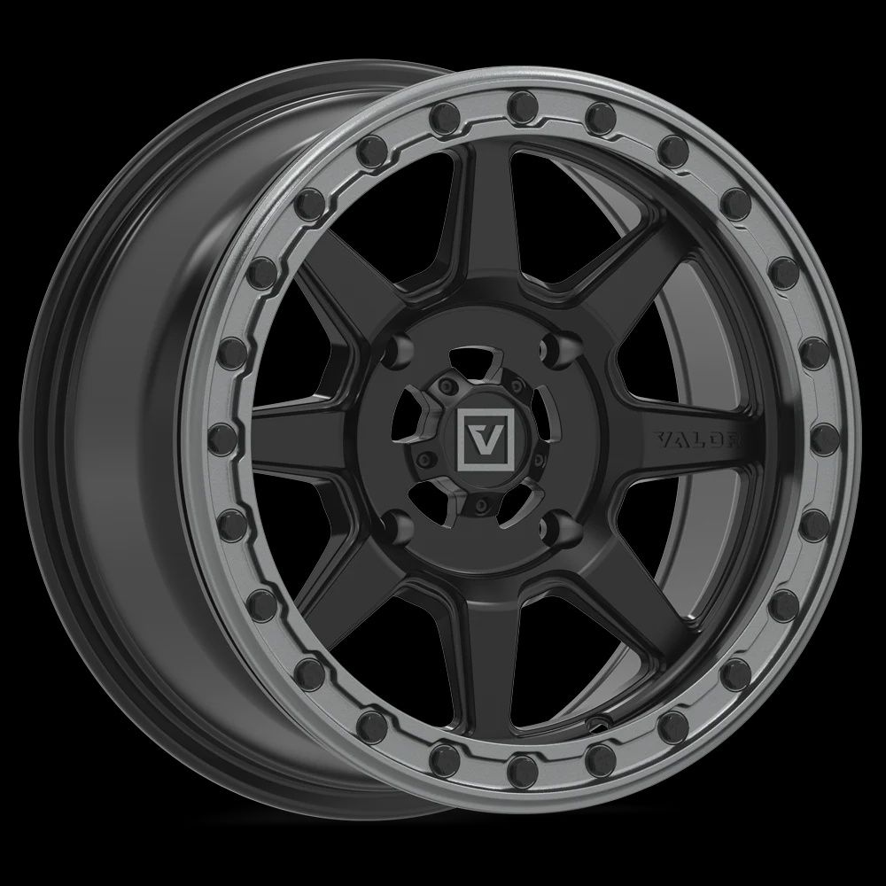 V13 Satin Black UTV Beadlock, BOLT PATTERN: 4x137, Offset: '+10mm (4+3), Size: 15x7
