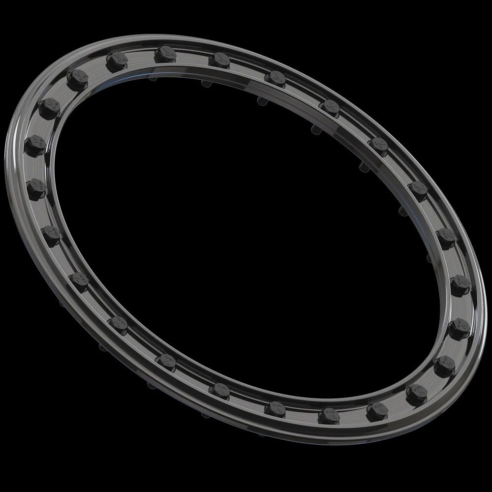 VBR10 UTV Beadlock Ring BG, Finish: Brushed Gunmetal, Size: 15" Ring