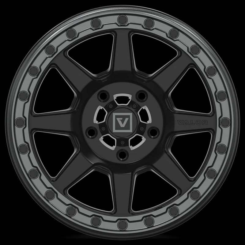 V13 Satin Black UTV Beadlock